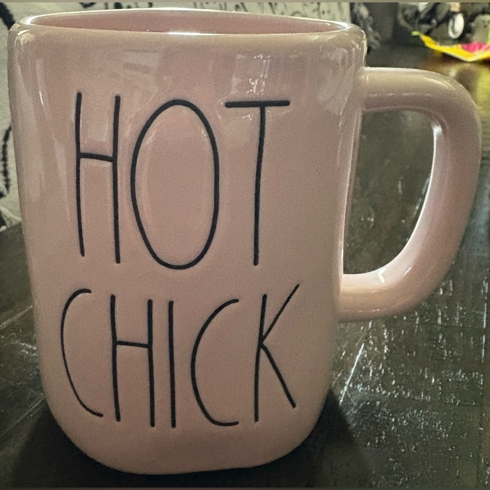 Rae Dunn Pink 'Hot Chick' Mug